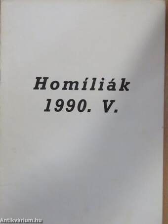 Homíliák 1990/V.