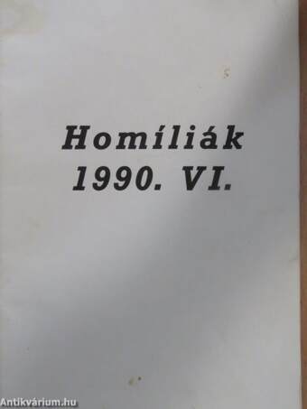 Homíliák 1990/VI.