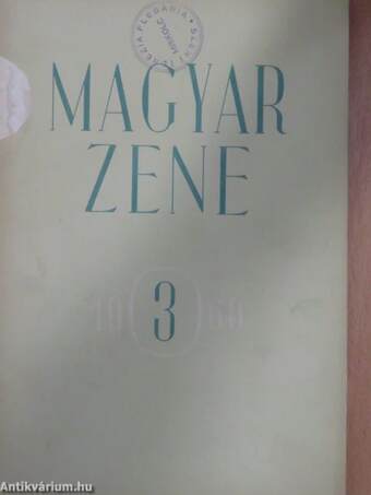 Magyar Zene 1960/3.