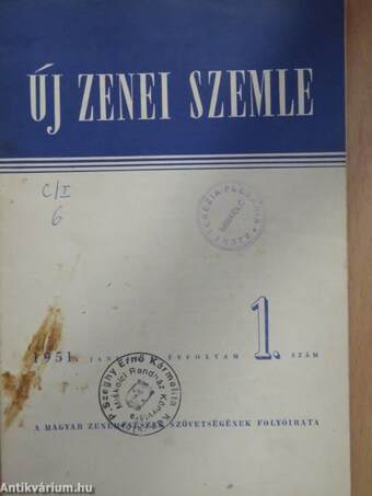 Új Zenei Szemle 1951. január