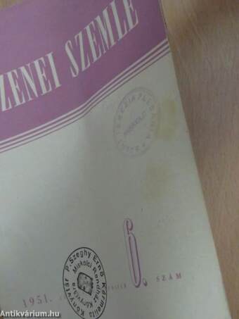 Új Zenei Szemle 1951. június