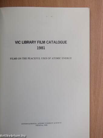 Vic Library Film Catalogue 1981