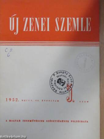 Új Zenei Szemle 1952. május