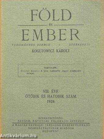 Föld és Ember 1928/5-6.