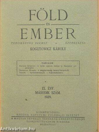 Föld és Ember 1929/2.