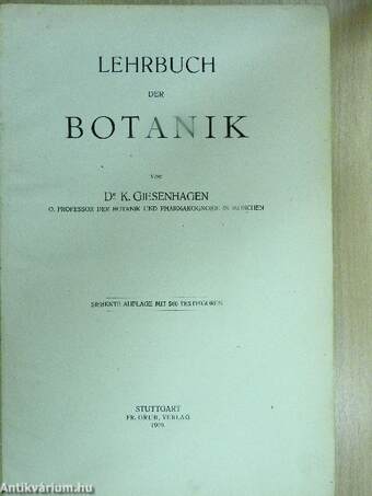 Lehrbuch der Botanik