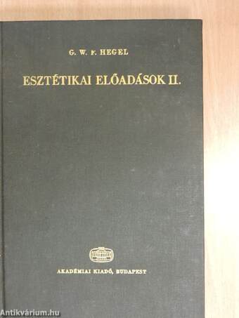 Esztétikai előadások II. (töredék)