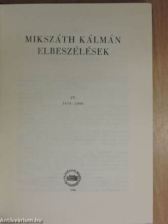 Elbeszélések IV.