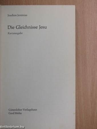 Die Gleichnisse Jesu