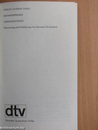 Metamorphoses/Verwandlungen