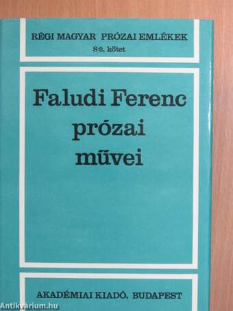 Faludi Ferenc prózai művei 2. (töredék)