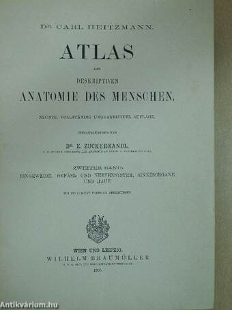 Atlas der deskriptiven anatomie des menschen II.