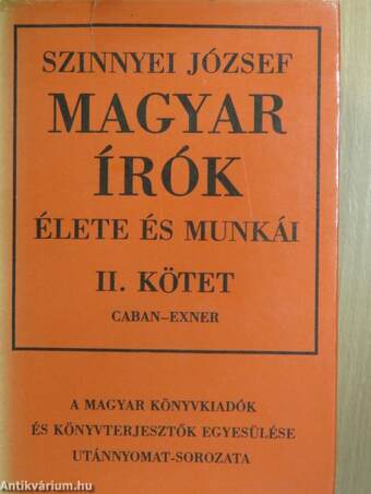 Magyar írók élete és munkái II. (töredék)