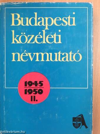 Budapesti közéleti névmutató II.