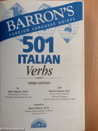 501 Italian Verbs