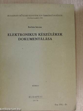 Elektronikus készülékek dokumentálása