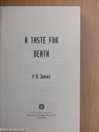 A Taste for Death