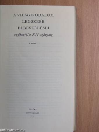 A világirodalom legszebb elbeszélései I. (töredék)