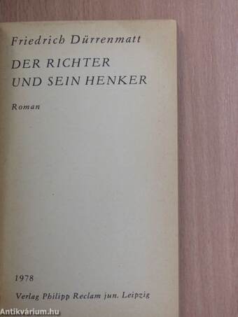 Der Richter und sein Henker