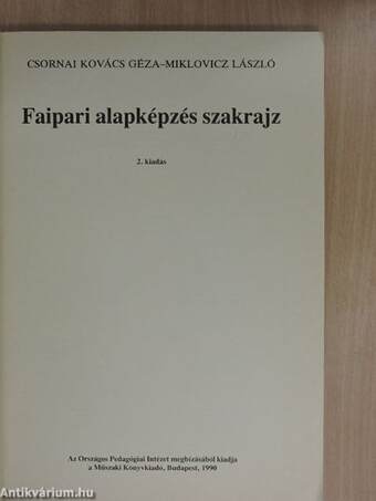 Faipari alapképzés szakrajz