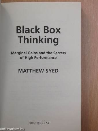 Black Box Thinking