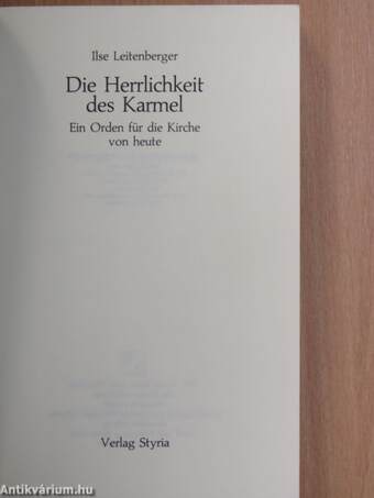 Die Herrlichkeit des Karmel