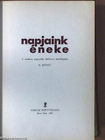 Napjaink éneke II. (töredék)