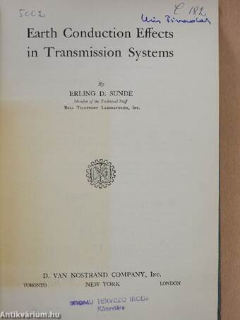 Earth Conduction Effects in Transmission Systems