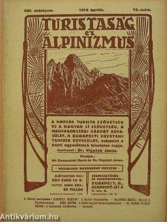 Turistaság és Alpinizmus 1918. április