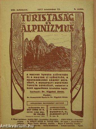 Turistaság és Alpinizmus 1917. november 15.