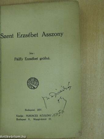 Szent Erzsébet asszony