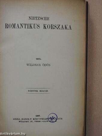 Nietzsche romantikus korszaka