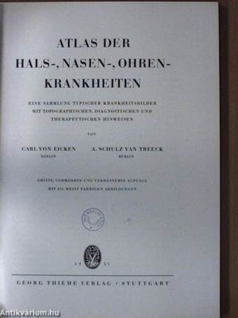 Atlas der Hals-, Nasen-, Ohrenkrankheiten