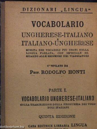 Magyar-olasz és olasz-magyar kéziszótár I-II.