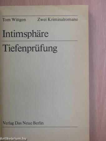 Intimsphäre/Tiefenprüfung