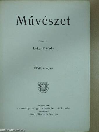 Művészet 1906/1-6.