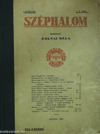 Széphalom 1927. január-december