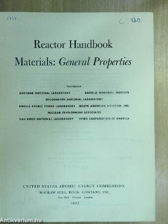 Reactor Handbook - Materials: General Properties