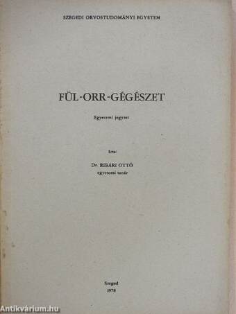 Fül-orr-gégészet