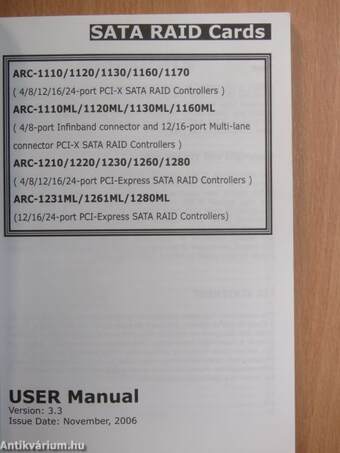 SATA RAID Controller - User's Manual