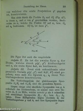 Darstellende Geometrie I.