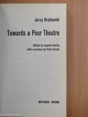 Towards a Poor Theatre