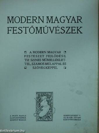 Modern magyar festőművészek (rossz állapotú)