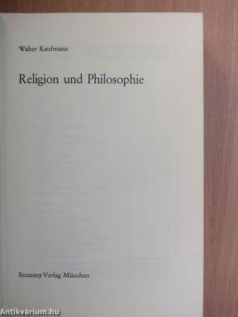 Religion und Philosophie