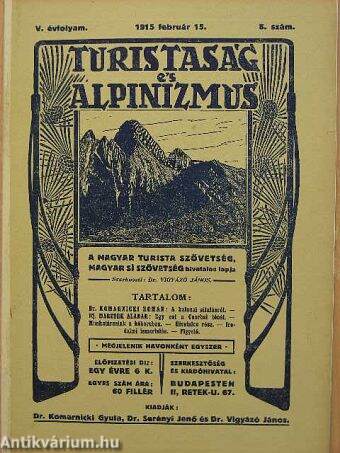 Turistaság És Alpinizmus 1915. február 15.