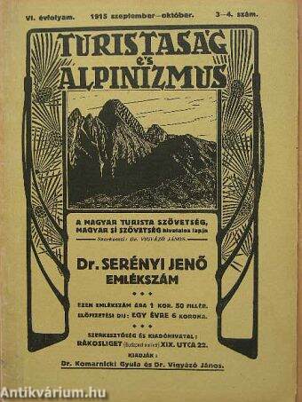 Turistaság és Alpinizmus 1915. szeptember-október