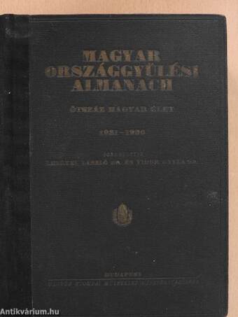 Magyar Országgyülési Almanach 1931-1936