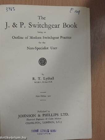 The J. & P. Switchgear Book