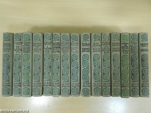 "15 kötet a Bibliotheca Vitae - Az "Élet" Könyvei sorozatból (nem teljes sorozat)"
