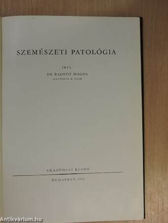 Szemészeti patológia